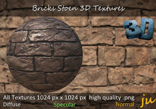 JU Bricks Stoen 3D Textures Full Perm