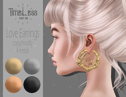 Timeless - Love Earrings SILVER