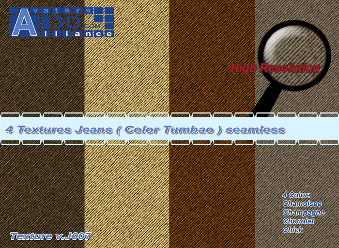 Texture Jeans (denim) Tumbao Seamless v.J007