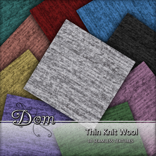 Dom ~ Thin Knit Wool Textures