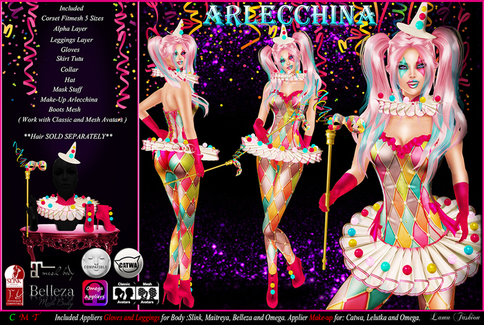-Lamu Fashion-Costume *Arlecchina*