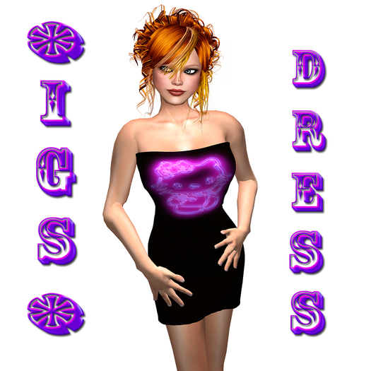 *IGS* Black Dress With Kitty