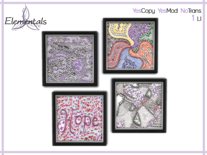 Zentangles Hope [Framed Artworks] BOXED