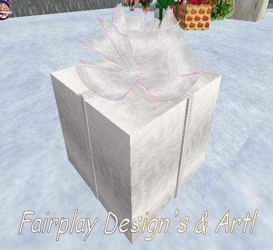 Shimmering Silver Christmas Gift Box!