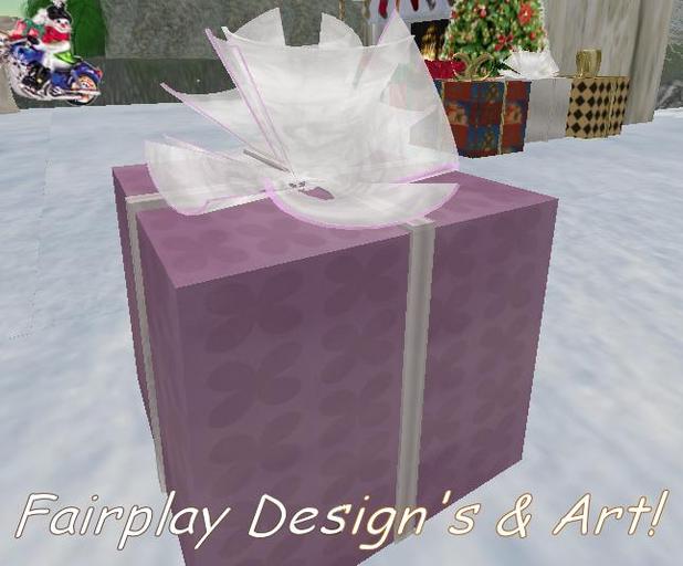 Purple Foiled Christmas Gift Box!