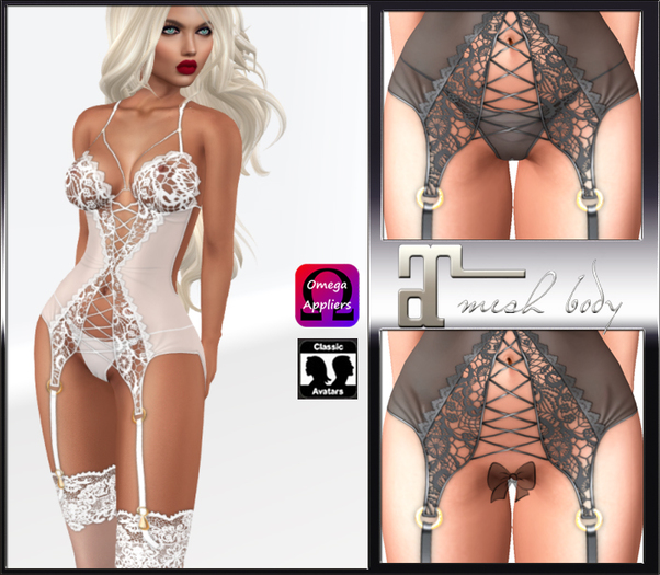 "SL"  - Seductive lace white Maitreya Omega