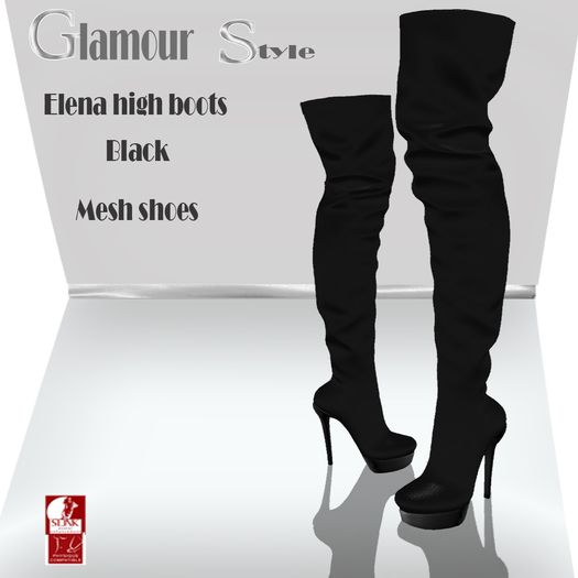 ! GS- ELENA HIGH BOOTS BLACK