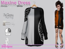 Maxine Dress Circles White