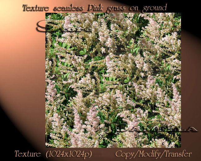 Texture seamless_Pink grass on ground