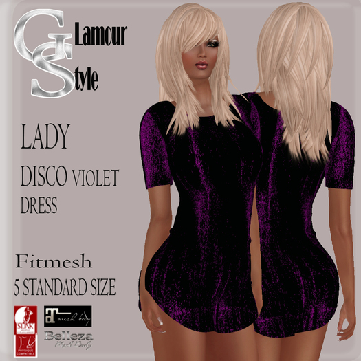 ! GS - LADY MESH DRESS VIOLET