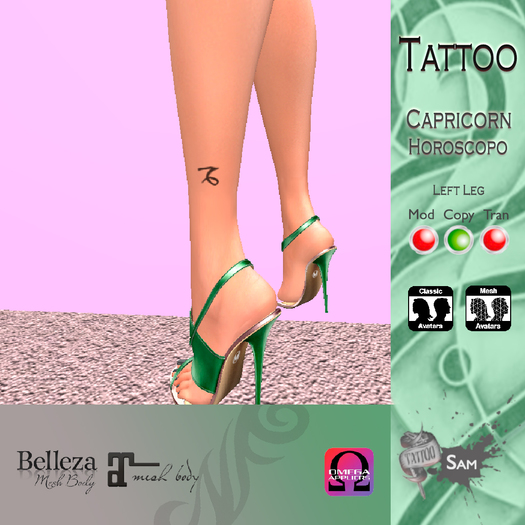 Second Life Marketplace - SAM TATTOOS CAPRICORN HOROSCOPO