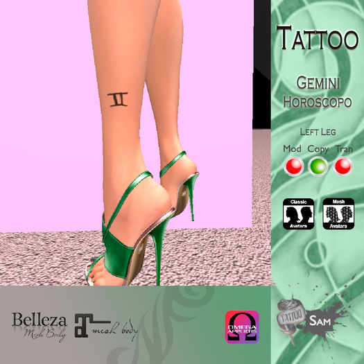 SAM TATTOOS GEMINI HOROSCOPO