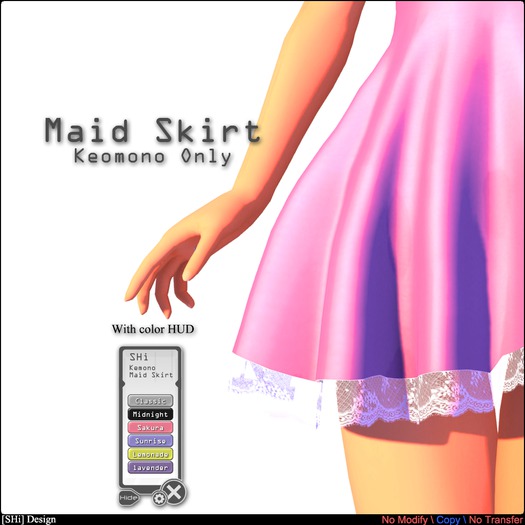 [SHi] Maid Skirt For Kemono Boxed