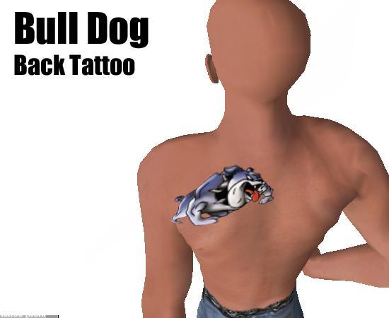 Bull Dog Shoulder Tattoo