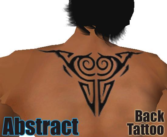 Abstract Back Tattoo