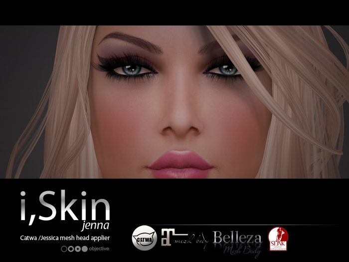 objective / i,Skin jenna MED TAN (MESH head, bodies, eyes and shape) Appliers