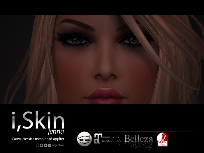 objective / i,Skin jenna DARK (MESH head, bodies, eyes and shape) Appliers