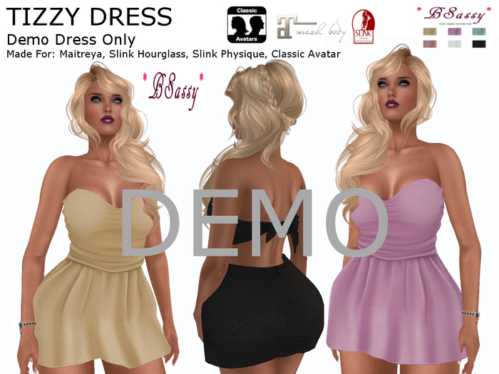 *BSASSY* TIZZY DRESS DEMO