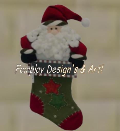 Plush Santa Christmas Stocking