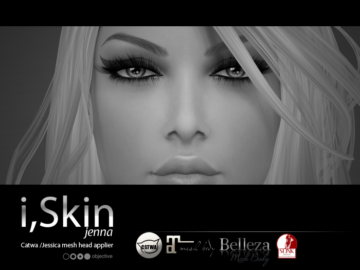 objective / i,Skin jenna (MESH head, bodies, eyes and shape) Appliers DEMO