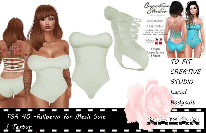 .::NN::. (TGA Set 45 only) TEXTURES Body Suit CREATIVE STUDIO