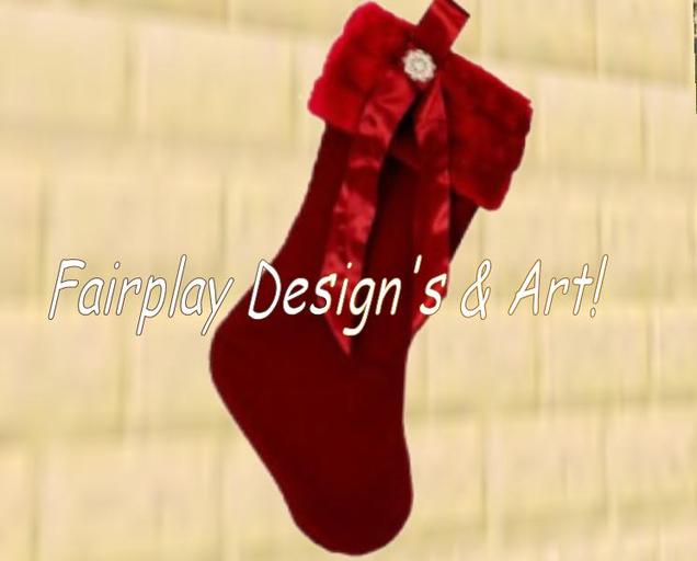 Red Fur Cuffed Christmas Stocking