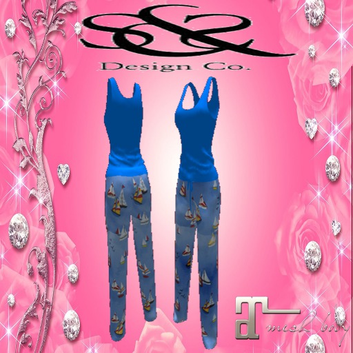 *S&S* Designs Ladies Sail Boat PJ'S