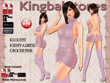 150 KS OUTFIT KSENIYA DRESS CROCHE PINK