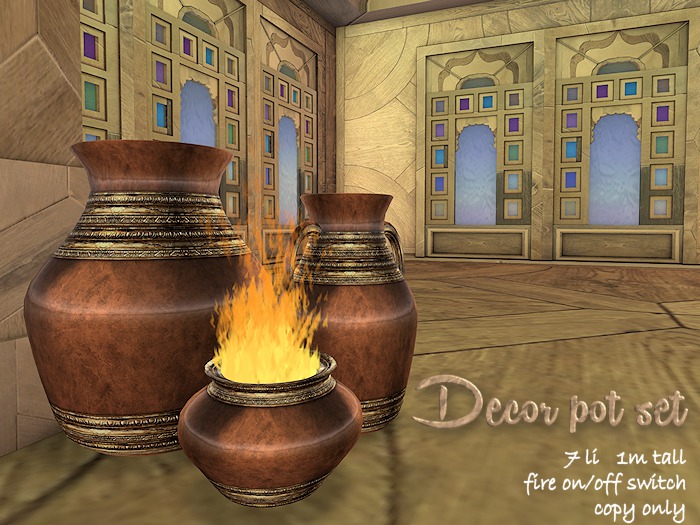 :FA: Decor pot set [bronze]