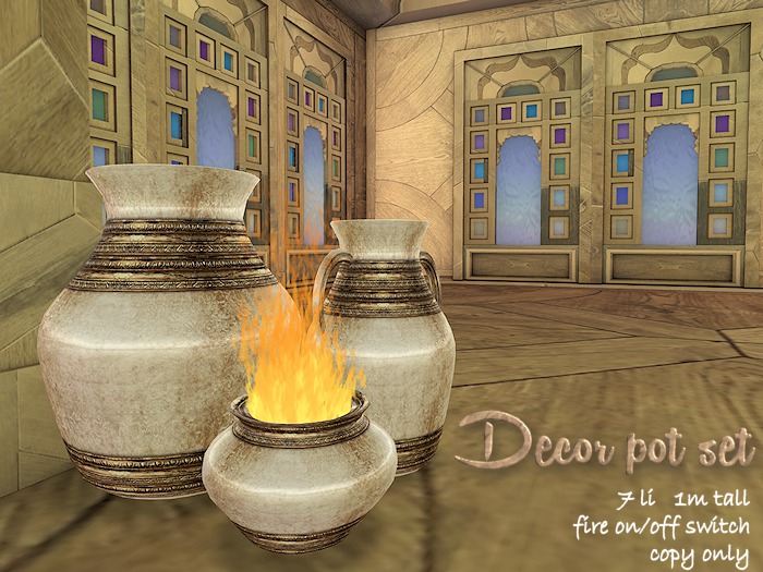 Decor pot set [cream]