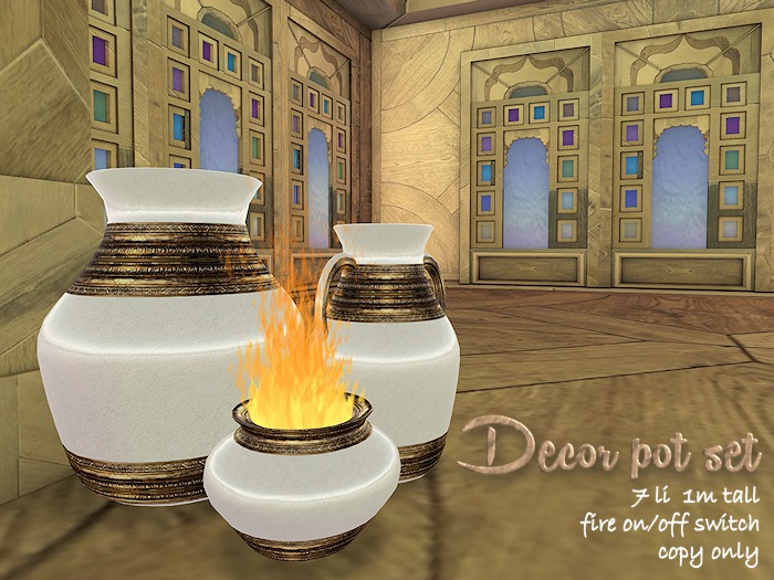 :FA: Decor pot set [white]