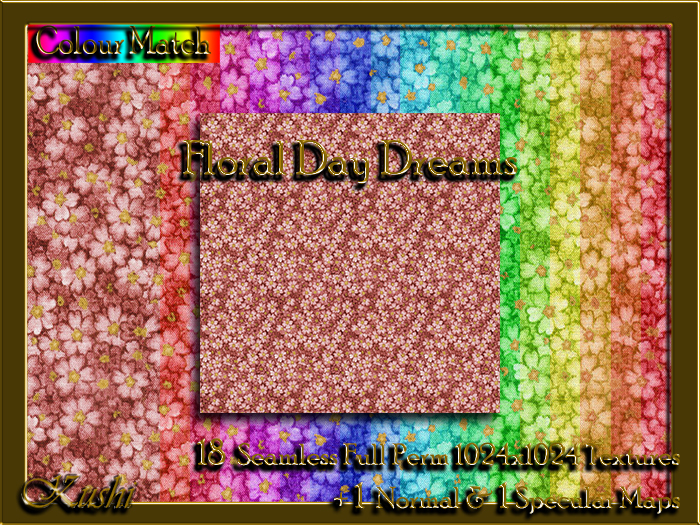 !Kushi! FloralDayDreams Textures -WEAR TO UNPACK