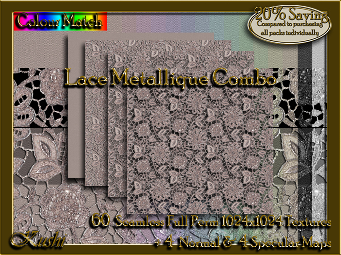 Lace Metallique COMBO Textures