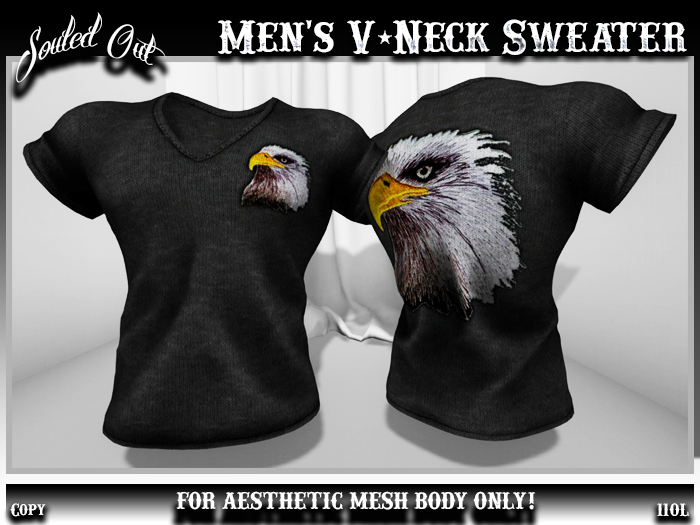 ::SOULED OUT:: AESTHETIC V NECK T-EAGLE
