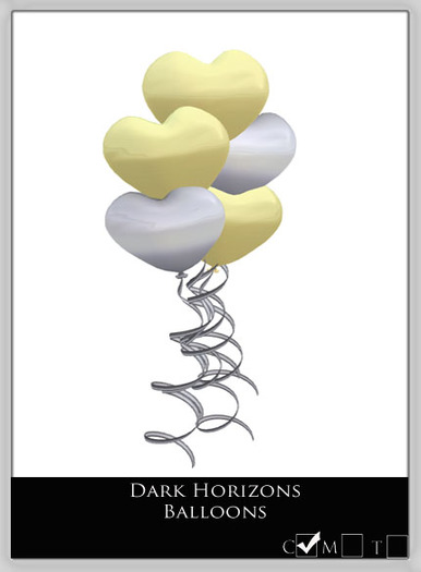 Dark Horizons Heart Balloons 