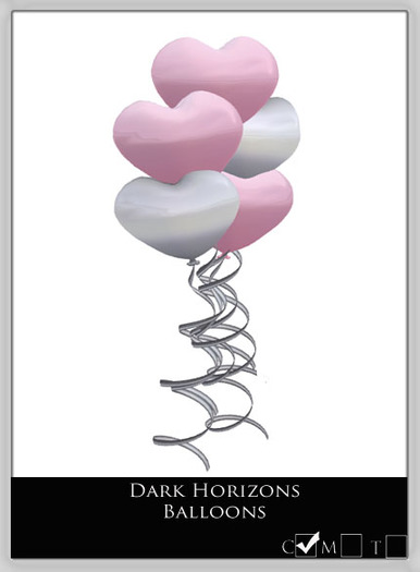Dark Horizons Baby Pink Balloons Box