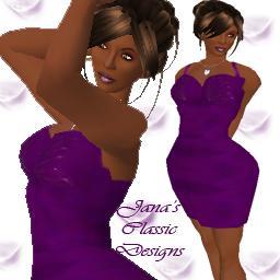 Purple Silk Dress