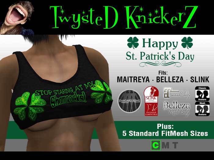 Stop Staring Crop Top - St Patrick's Day