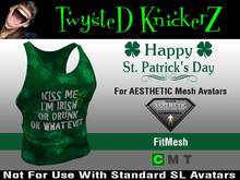 ::TwysteD KnickerZ:: Kiss me Im Irish Tank Top - AESTHETIC