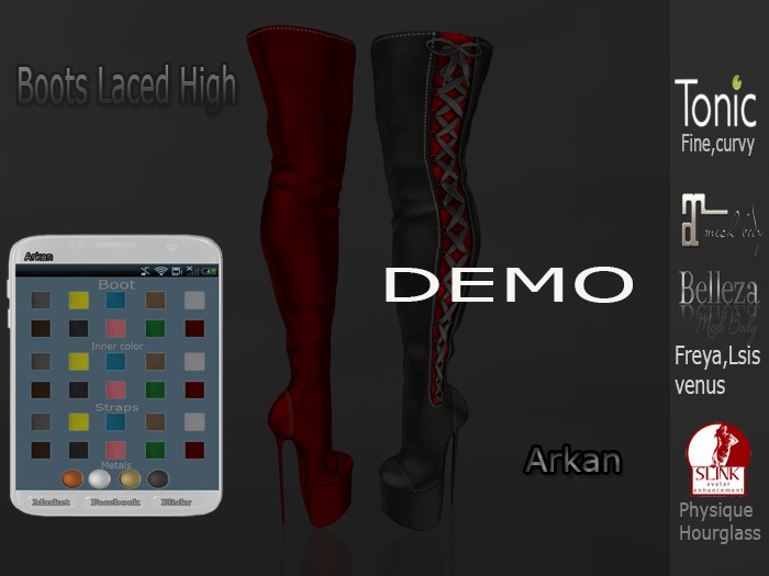 .::Arkan::. Boots Laced High {DEMO}