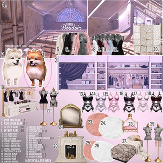 Birdy - Boudoir - Pom - Tan [BOX] RARE