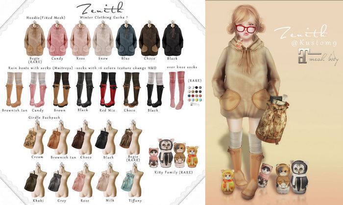 =Zenith=Hoodie fitted (Candy)