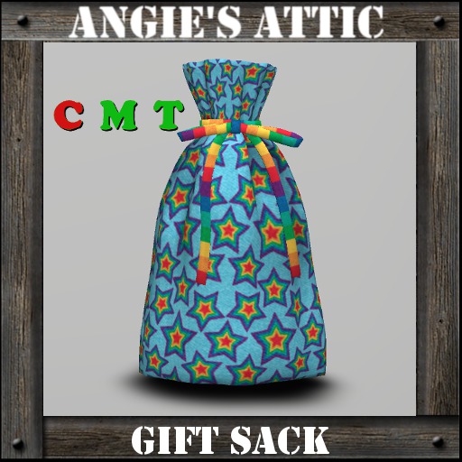 AA - Gift Sack Single - Rainbow Stars Blue