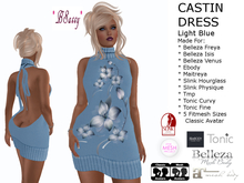 *BSASSY* CASTIN DRESS LIGHT BLUE