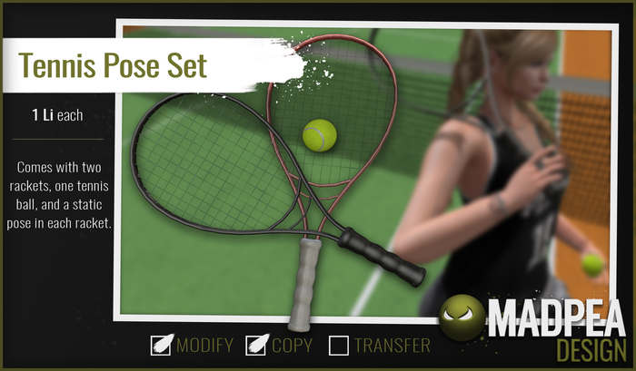 MadPea Tennis Pose Set Boxed