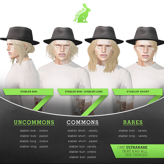 lock&tuft - stabler (short) ombre COMMON