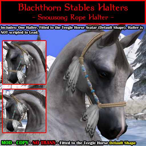 [BTS-TH] Snowsong Rope Halter (boxed)