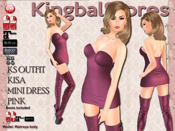 150 KS OUTFIT KISA MINI DRESS PINK
