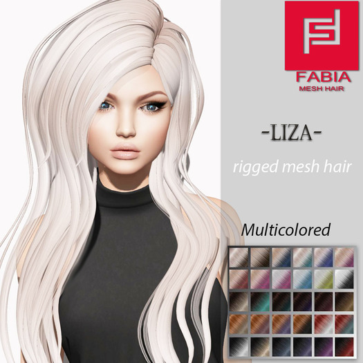-FABIA- Mesh Hair  <Liza> Multicolored Tones