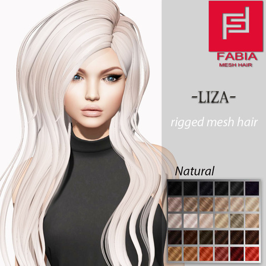 -FABIA- Mesh Hair  <Liza> Natural Tones